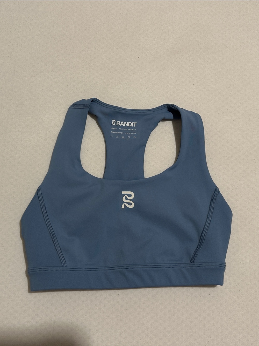 Bandit Running Stamina Scoop Neck Run Bra in Skyline color size XS